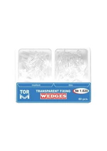 TOR przezroczyste kliny medium/thin 80szt.