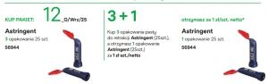Astringent 3x25szt + 1 GRATIS
