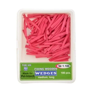 TOR VM Kliny drewniane różowe 100 szt.- średnie długie