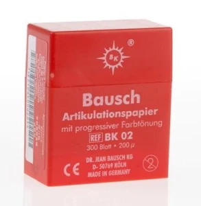 Kalka prostokątna BK02 czerwona 200µ. Bausch