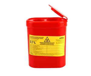 Pojemnik na odpady medyczne czer.0,7 l 