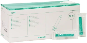 Strzykawki 20 ml, 2 częściowe, B. Braun - 100 szt.